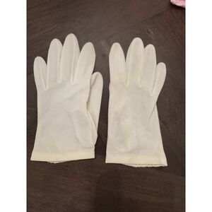 Fownes Vintage One Size Fits all 100%‎ DW Nylon Gloves Women Off White